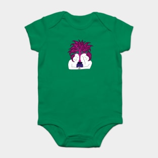 Purple Plantasia Baby Bodysuit